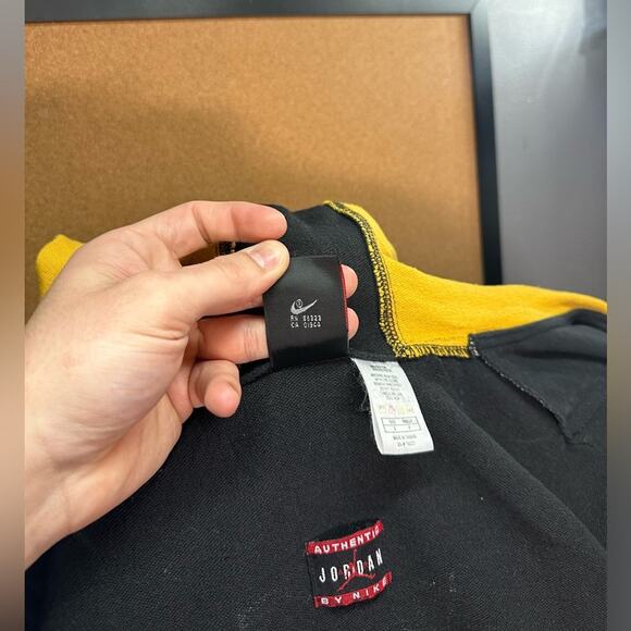 Vintage Nike Air Jordan Sweatshirt Hoodie Mens Size Small OG Flight Swoosh 90s - Picture 2 of 9